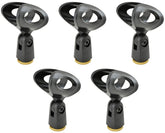 5 x QTX Universal Mic Mikrofonhalter Clip Ständer Adapter Großpackung